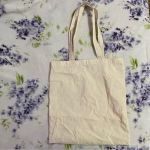 cotton cream beige tote bag NWOT